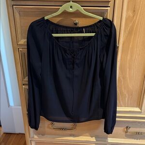 Elie Tahari Black Blouse